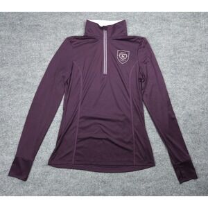 Noel Asmar Equestrian Jacket Women's Medium Purple 1/4 Zip Poly Lightweight